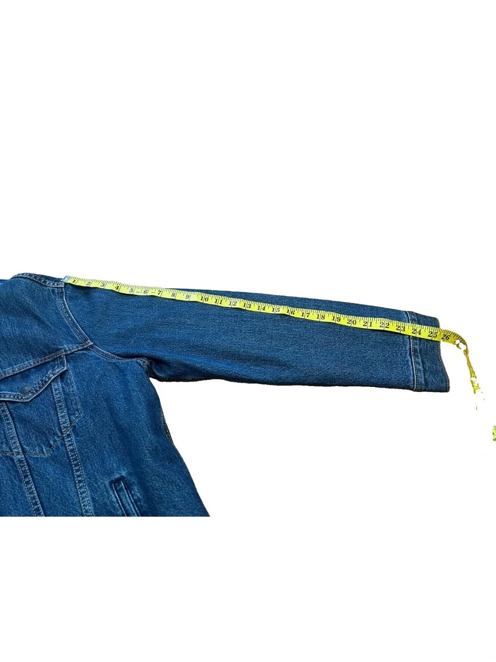 Levi's Sherpa Hooded Denim Jacket Mens Medium Blue Trucker 85244-0000 EUC